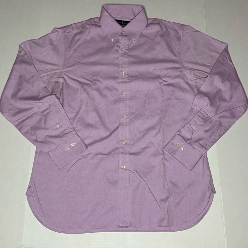 RALPH LAUREN NON-IRON PINK DRESS SHIRT